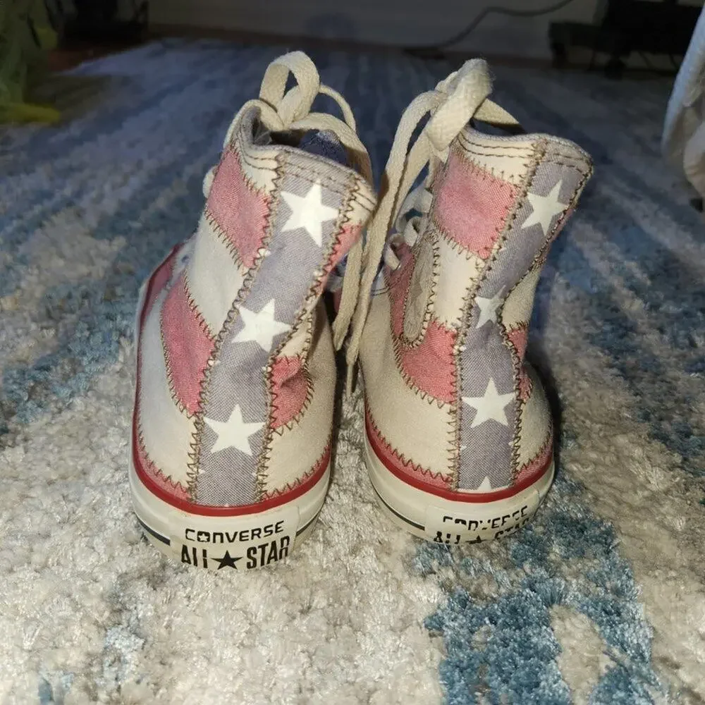 CONVERSE Chuck Taylor SPEC HIGH USA Flag Sneakers UNISEX Sz US 4